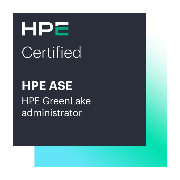 HPE ASE – GreenLake administrator